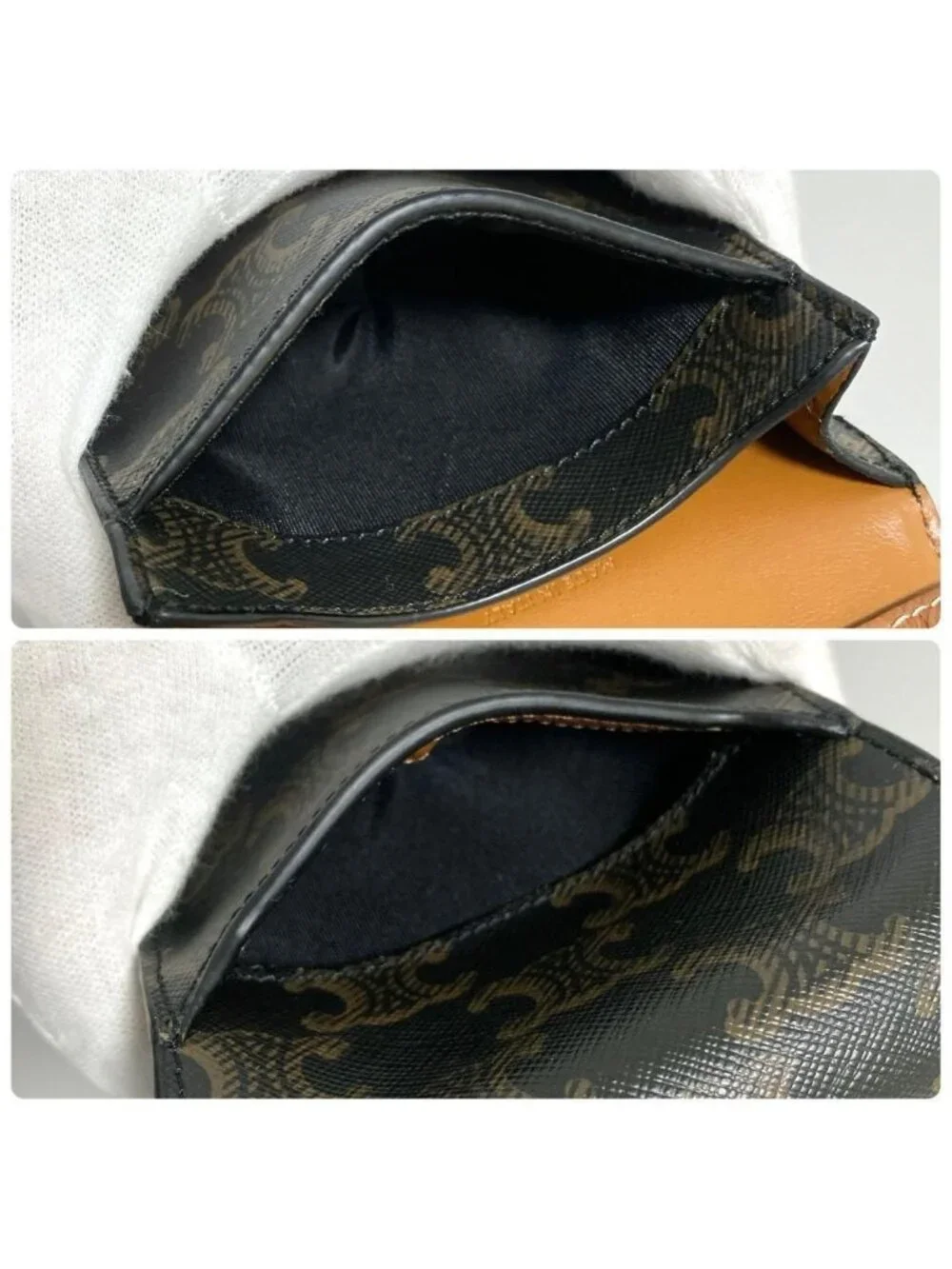 Celine Triomphe Canvas Mobile Pouch Brown